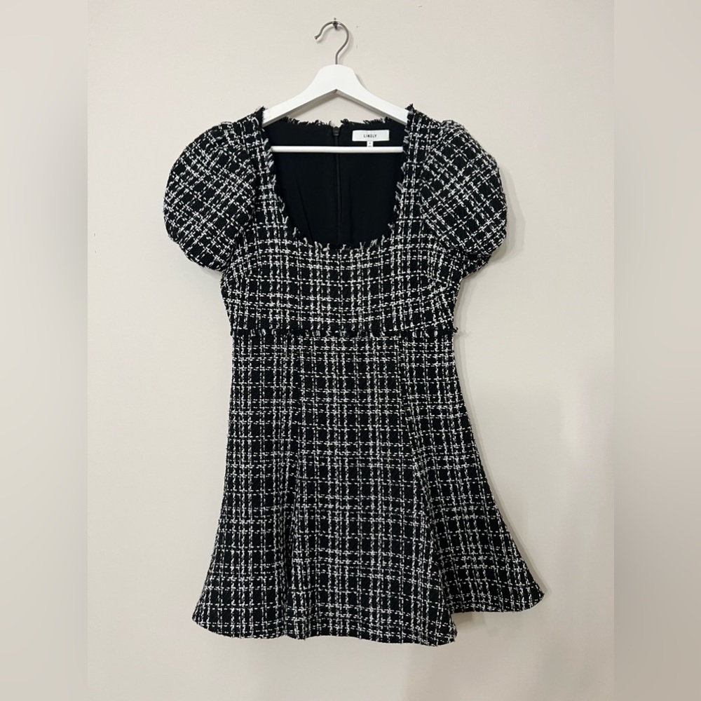 LIKELY TWEED FIT AND FLARE DRESS 4